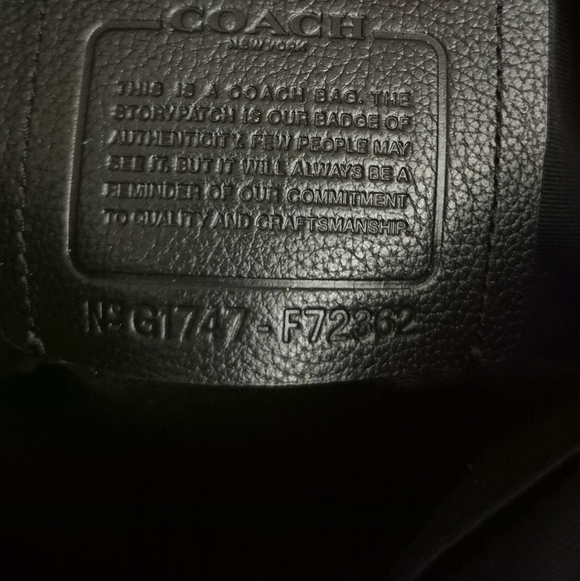 Coach Charles Messenger Bag Black Leather - Picture 9 of 9